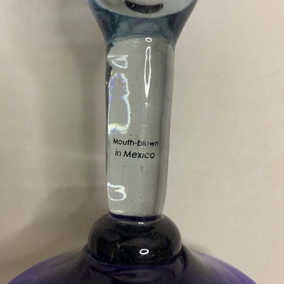 Blue Rimmed Glass Margarita Set - Picture 9 of 9